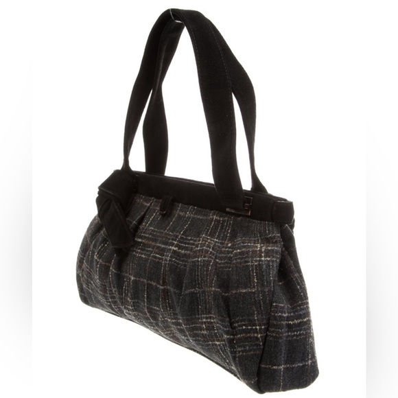 Vintage Rare Stewart Weitzman Made In Spain 100% Wool Shoulder Bag Authentic - Picture 4 of 9